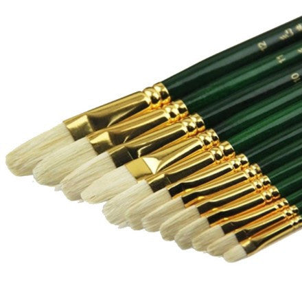 Mixed Size Bristle Hair Oil Paint Brush